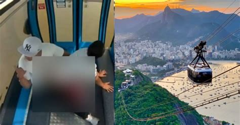 acá está el vídeo de la pareja en el teleférico